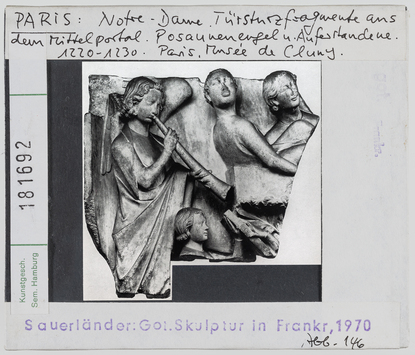 Vorschaubild Paris: Notre Dame, mittleres Westportal, Türsturzfragment mit Jüngstem Gericht, heute Musée de Cluny 